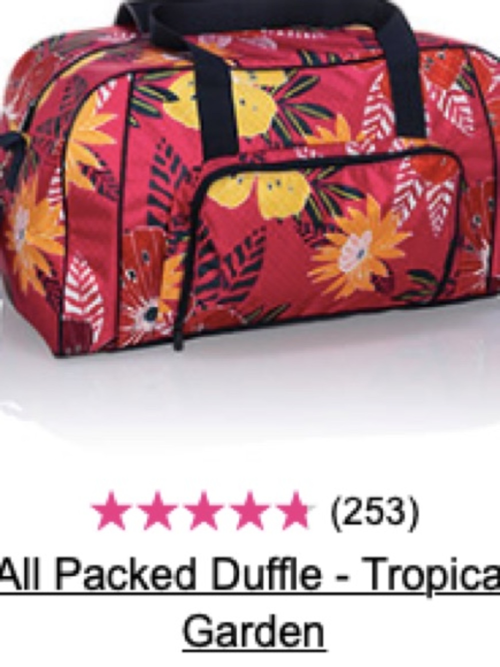 All Packed Duffle from Thirty-One (Tropical Garden floral )
